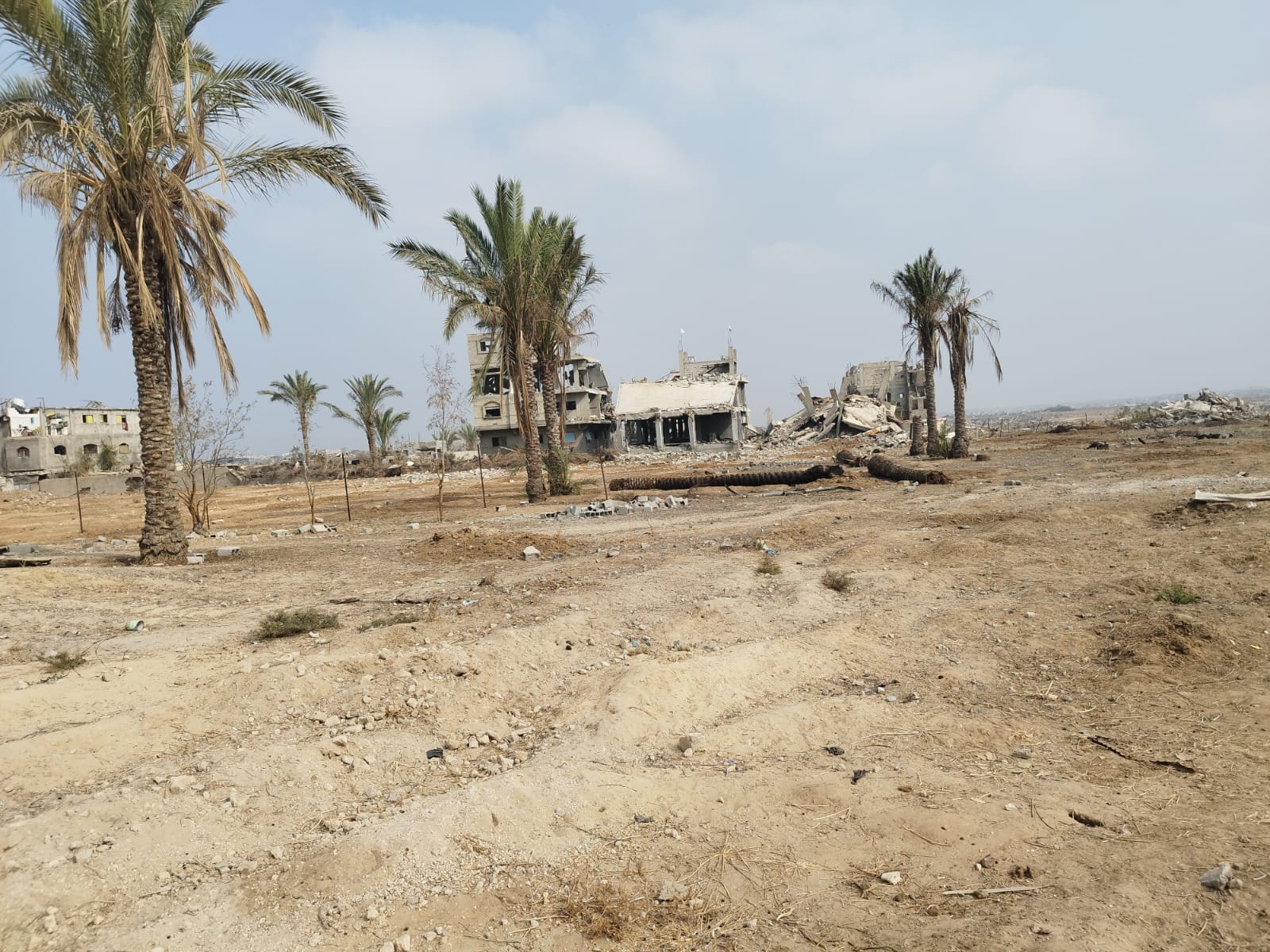 تدمير جيش الاحتلال الأراضي الزراعية في منطقة جحر الديك وسط قطاع غزة. (تصوير: خالد أبو عامر/ متراس) 
