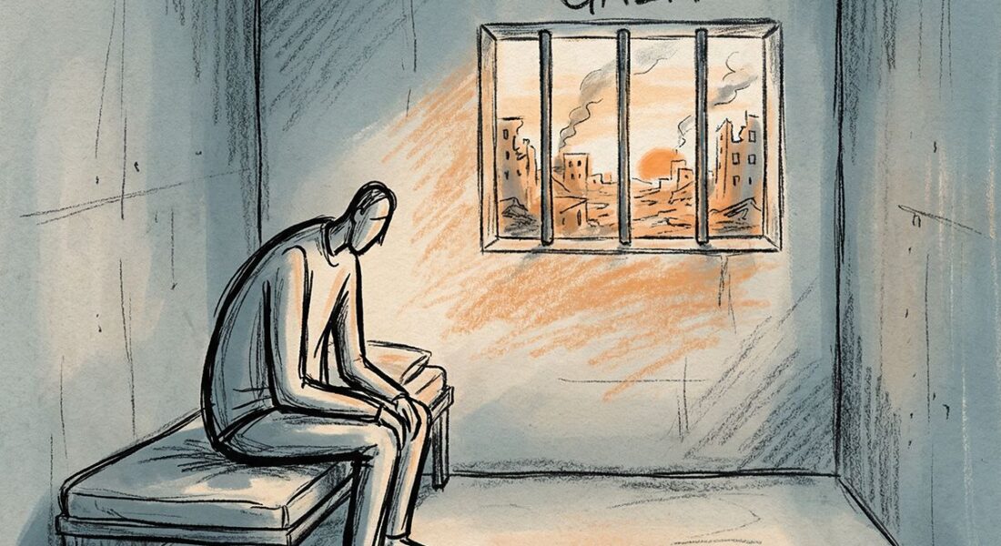 شباك زنزانة في أميركا يطل على غزة 