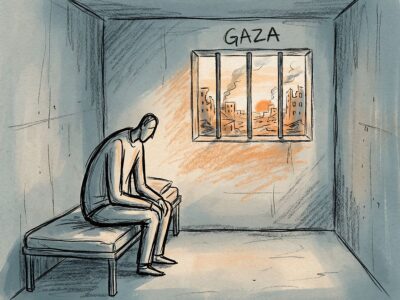 شباك زنزانة في أميركا يطل على غزة 